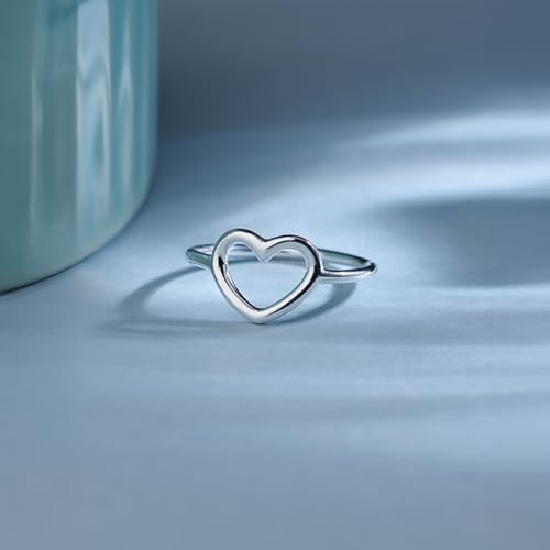 Image of TRUESILVER ACPL 925 Sterling Silver Rings Lightweight High Polish Silver Ring for Women Wedding Engagement Statement Jewelry