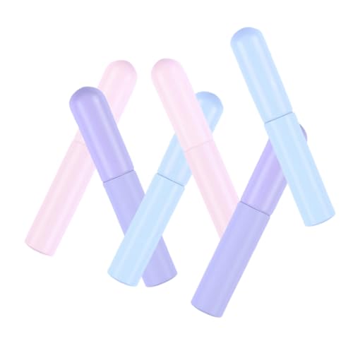 Pinceles labiales de silicona portátiles con tapa para aplicar labiales de forma limpia y suave