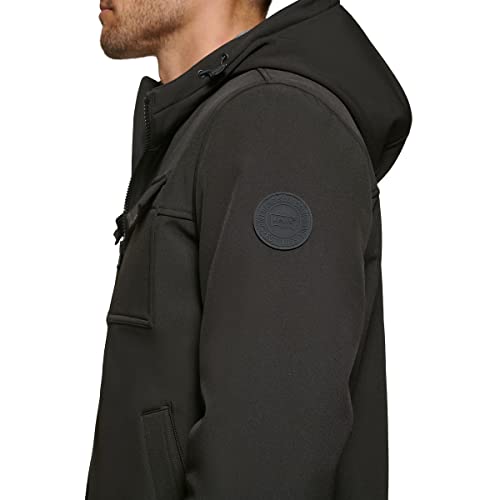 Image of Levi's Men's Soft Shell Two Pocket Hooded Trucker Jacket