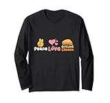 Photo Gallery peace love formaggio alla griglia maglia a manica Photo Gallery peace love formaggio alla griglia maglia a manica