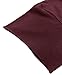 Sunborui Men's Boxy Raw Cut Tee Short Sleeve Round Neck T Shirts Casual Basic Tops (Wine Red,XX-Large)