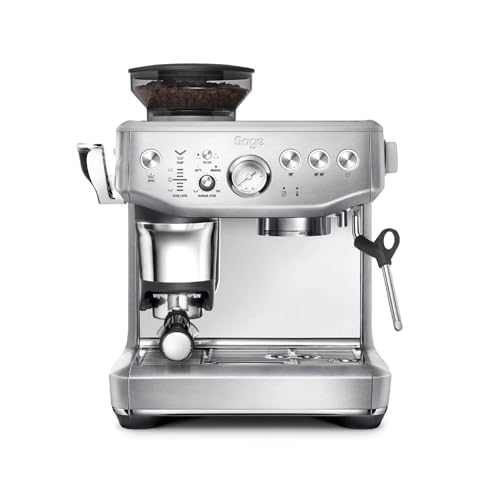 Sage - The Barista Express Impress - Bean to Cup Coffee Machine with Grinder and Milk Frother, 9 bar, PID Temperature Control, 1850 W, Cappucino, Espresso Maker, ith Milk Jug, Brushed Stainless Steel