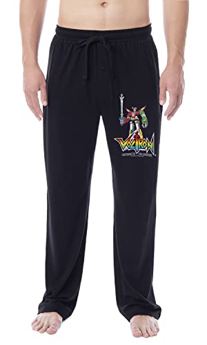 Voltron Mens' Classic TV Series Show Defender of The Universe Title Logo '80s Character Sleep Pajama Pants