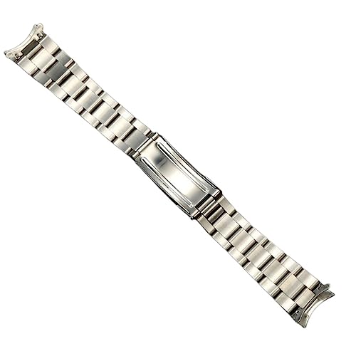 Bracelet de montre en acier inoxydable 316L anti-rayures 20mm argent mat