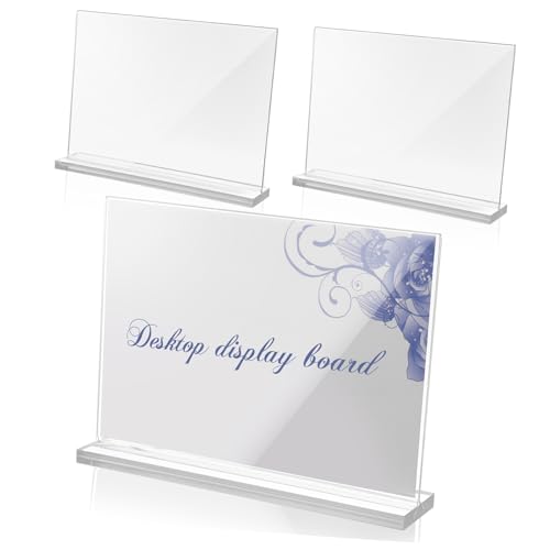 Présentoirs de table acrylique transparent porte-cartes bureau magasin 3 supports