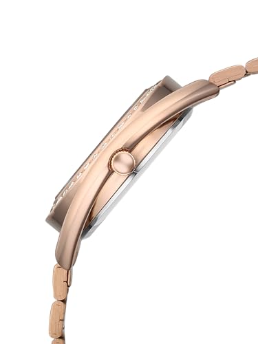 Image of Fastrack Vyb Eclipse with Quartz Analog Light Grey Dial Rose Gold Stainless Steel Strap Watch for Girls - FV60123WM01W