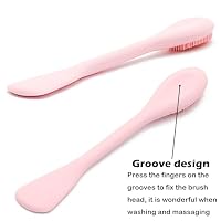 RamPula Facial Cleansing Brush, 2 in 1 Silicone Face Mask Brush & Face Scrubber, For Exfoliating, Massaging, Remove Blackheads, Makeup Skincare Removal, Applicator for Mud, Clay, Body Lotion, DIY Mask — image 4