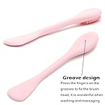 Facial Cleansing Brush, 2 in 1 Silicone Face Mask Brush & Face Scrubber, For Exfoliating, Massaging, Remove Blackheads, Makeup Skincare Removal, Applicator for Mud, Clay, Body Lotion, DIY Mask - Image 4