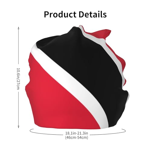 Flag of Trinidad and Tobago Children Hip Hop Knitted Hat Kids Elastic Leisure Knit Cap Warm Sleep Beanies Black2