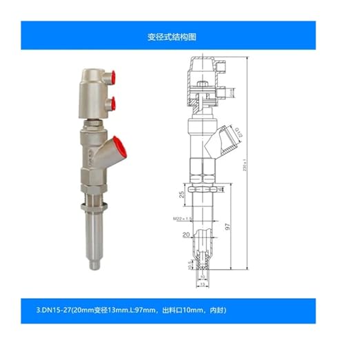Machine de remplissage DN25 buse anti-goutte vanne acier inoxydable