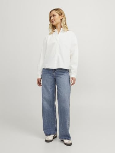 JACK & JONES JXMISSION LS RELAX SHIRT NOOS Kadın Gömlek, Beyaz, XL - Görsel 5