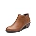 DREAM PAIRS Women's Ankle Boots Low Chunky Heel Comfortable Short Fall Booties Shoes,Size 11,Brown-Pu,SDAB2433W