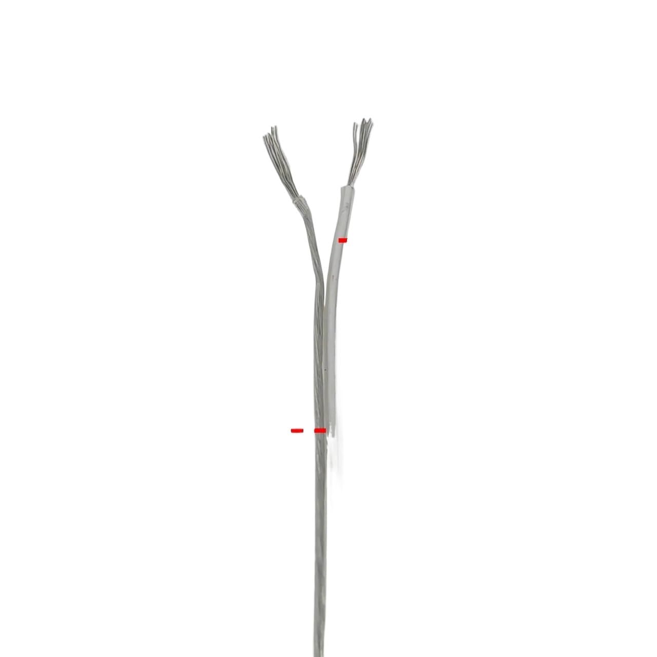 1m-100 m 22AWG L*/ED neonowe światło spawalnicze przewód elektryczny 2-pinowe oświetlenie audio zabawka elektroniczna zasilanie DC przezroczysty kabel równoległy (10 m)