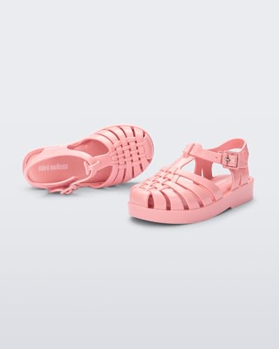 Image of mini melissa Possession Jelly Fisherman Sandal for Toddler and Kids | Iconic Fisherman Jelly Sandal for Toddlers & Girls, Adjustable Buckle, Waterproof, Bubblegum Scent, Play & Dress Shoes