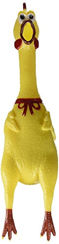 Goldenvalueable Squeezing Squawkin' Chicken, Rubber Screaming 16" Tall