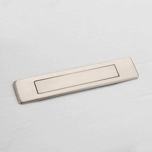 Daycount Pack Of 2 Invisible Cabinet Drawer Handle Rotating Zinc Alloy Hidden Grip Pulls Handles Hardware For Cabinet, Door, Wardrobe, Tatami And Drawer (Nickel) #TOP7