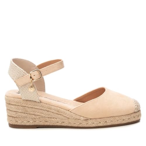 XTI - Alpargatas Mujer Beige - Calzado Cómodo y Versátil - Moda casual - Modelo 14410402 (Talla 41)