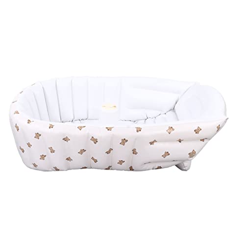 Baignoire gonflable bébé pour petite douche et voyage motif ours
