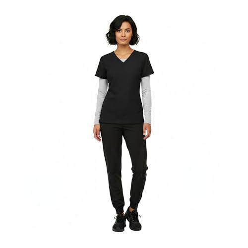 Image of Natural Uniforms Women's Long Sleeve Underscrub T-Shirt - Cotton Blend Scrub Base Layer for Nurses & Medical Professionals