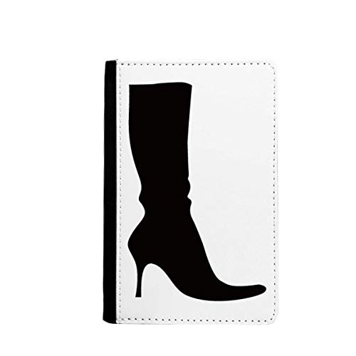 Étui pour passeport motif simple noir : protège-passeport design pour homme et femme