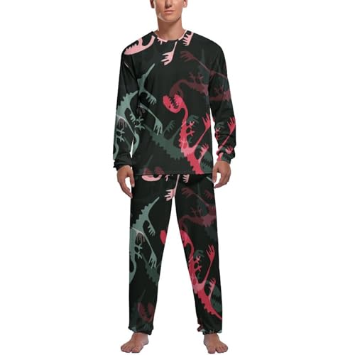 Pyjama homme squelette dinosaure ensemble de nuit idée cadeau anniversaire