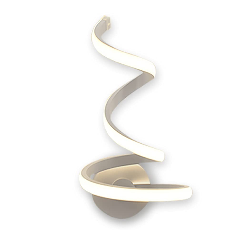 HYJAUSXB 18W LED Wall Sconce Spiral Lighting Fixtue丨Modern Mount Lights Warm White 4000K丨Sconces Contemporary Indoor Lamps for Stairs Hallway Bedside Living Room Aisle