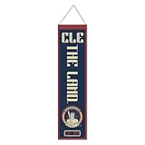 WinCraft Cleveland Baseball City Edition 8x32 Inch Vertical Wool Embroidered Hanging Banner