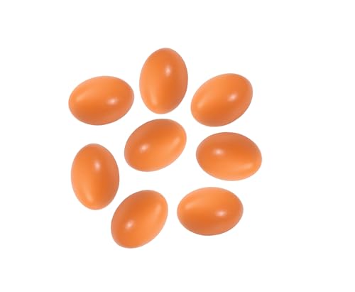 Azatemgo Wooden Egg Fake Egg Hens Eggs Dummy Eggs Help Laying Hen Agricultural Tool Poultry Mannequin Nest Eggs 8 PCS - Image 4