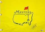HIDEKI MATSUYAMA SIGNED UNDATED AUGUSTA GOLF PIN FLAG AUTOGRAPH BECKETT AUTHENTICATION BAS J195