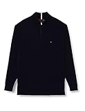Markenlogo Tommy Hilfiger Herren BT-PIMA ORG CTN Cashmere ZMOCK-B MW0MW34106 Pullover, Blau (Desert Sky), 3XL