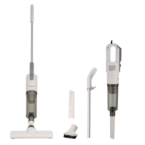 Lifelong 2-in-1 Handheld & Stick Vacuum Cleaner | 14KPA Suction | HEPA Filter | 3 Cleaning Heads for Dust Mite, Bed, Sofa, Floor | Click Lock Detachable Dust Cup | For Home Use Dry Vacuuming (LLVC922)