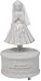 First Communion Girl 7.5 Inch Porcelain Musical Figurine Plays The Lord's Prayer