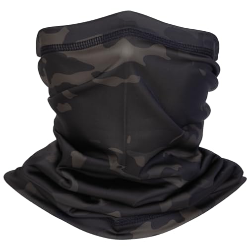 XY3545HS- Máscara facial camuflada para pescoço e cachecol de esqui para homens e mulheres, proteção