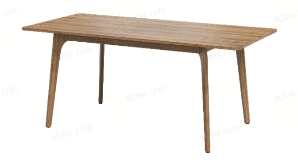 VASAGLE Rozkładany Stół do Jadalni, Nogi z Drewna Kauczukowego, dla 4-8 Osób, Styl Mid-Century Modern, (140-180) x 85 x 76,2 cm, Miodowy Brąz, Kolekcja MAEZO KDT090K01