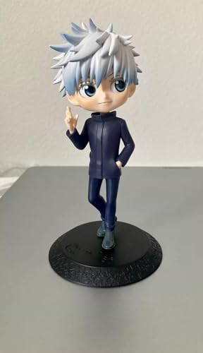 Image of Anime Cartoon Character Q Posket Action Figure | Limited Edition | Attractive Lightweight Durable Toy Figures for Home Decors Office Desk and Study Table (Satoru Gojo)