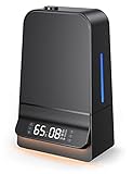 Humidifiers for Bedroom, 6L Ultrasonic Cool Mist Humidifier with Humidistat, LED Display, Wide Opening, Easy to Clean & Fill, Sleep Mode, Long Working Time, Air Humidifier for Bedroom & Large room
