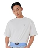 [カルバン クライン] Jeans アーカイブロゴ リラックスクルーネック Tシャツ 40HM229 M BRIGHTWHITEYAF