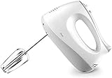 AYDQC Huevo eléctrico de Mano Antigua, batidora mezcladora de Mano batidor for Hornear batidones eléctricos for la Cocina con ajustes de 5 velocidades-Blanco fengong (Color : White)