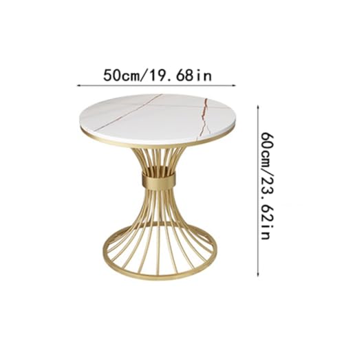 Table basse de luxe légère en ardoise TUSUOD et petite table ronde de salon