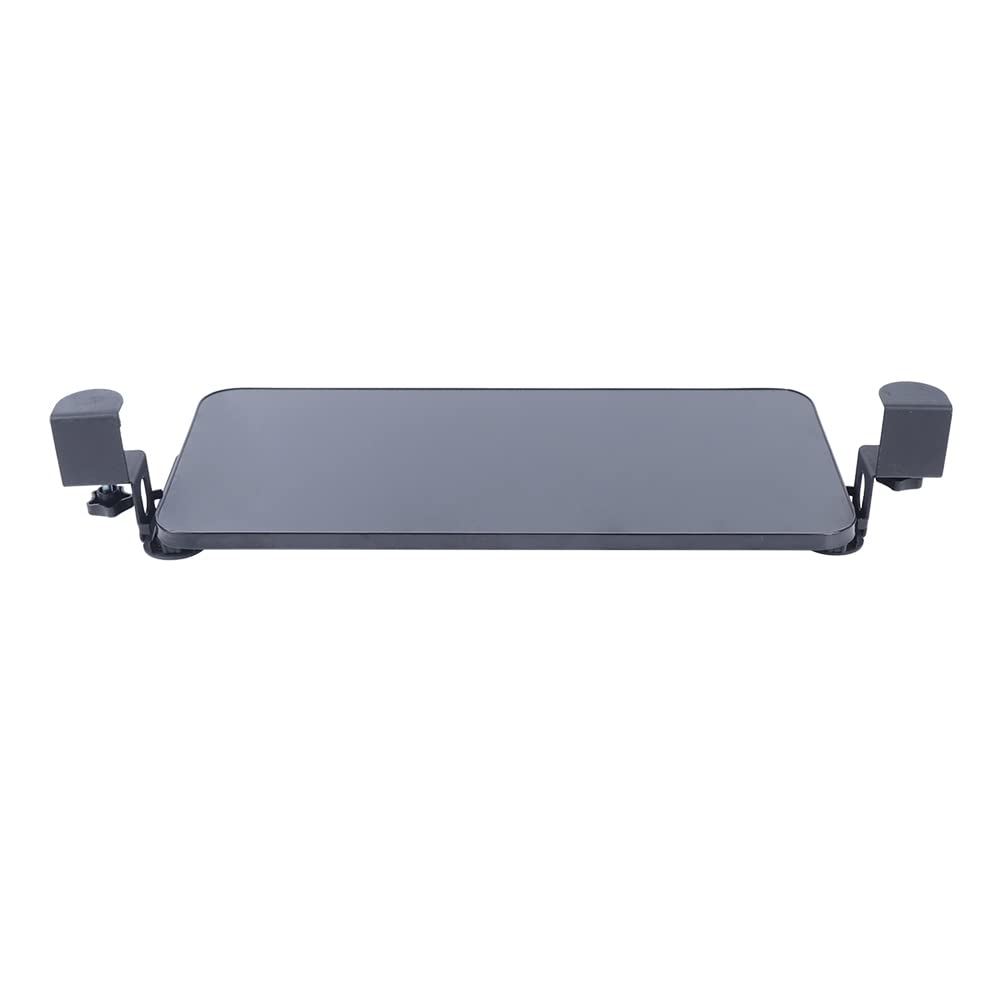 Tastaturablage, Schublade Unter Schreibtisch mit Stabilem C-Klemme, Ausziehbare Plattform Computer Tastaturablage, Schiebbarer Tastaturständer, 520x250mm