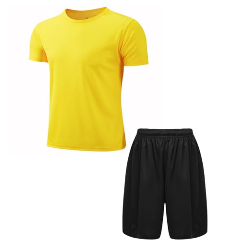 Kids Boys Quick Dry Sportwear Tracksuit Short Sleeve Tshirts With Athletic Shorts Swimming Outfit