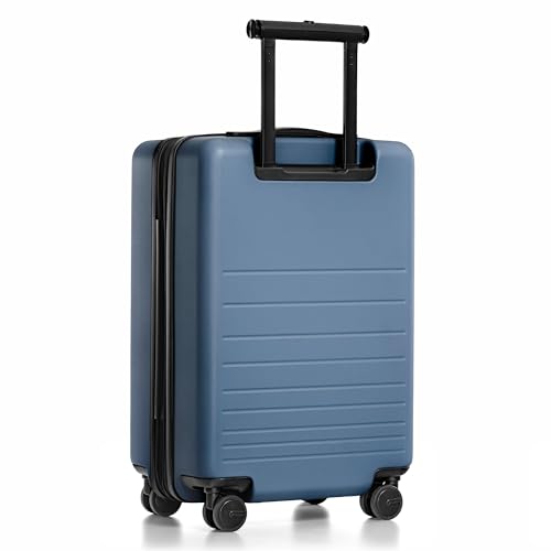 Markham 21-Inch Expandable Hardside Carry-On Luggage with Double Spinner Wheels, Navy