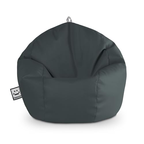 HAPPERS Puff Pelota Polipiel Interior Gris
