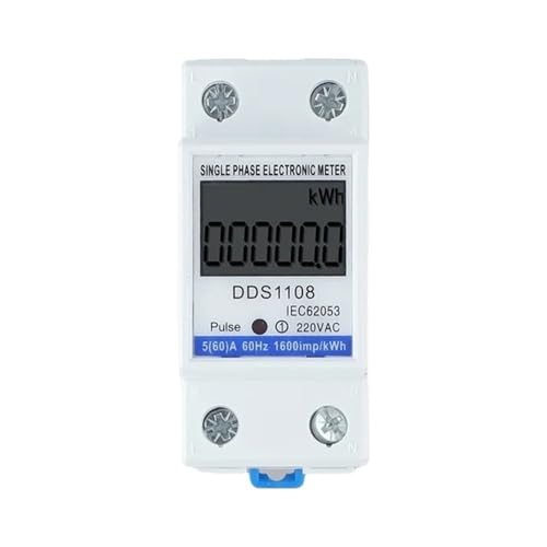 Compteur d'énergie électrique monophasé LCD 220V 60A pour suivre votre consommation de courant