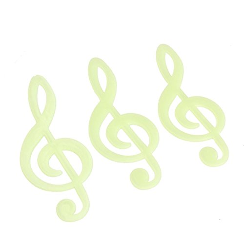 Appleland Music Note Glow In The Dark Plastic Wall Stickers Night Luminous Decals Noctilucent Stickers For Kids Bedroom #TOP3