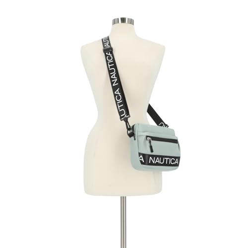 Image of Nautica Nylon Bean crossbody /Belt Bag adjustable shoulder strap