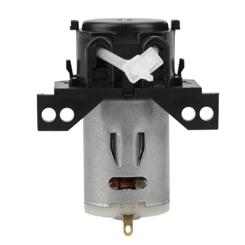 dosierpumpe, Peristaltikpumpe, Mikrodosierperistaltikpumpe, Mini-Peristaltik-Flüssigkeitspumpe, Schwarz DC 24v 1 * 3 DIY Peristaltischer Rohrkopf für die chemische Analyse