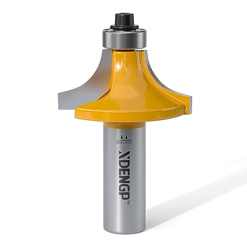 Image of Roundover Router Bit 1 /2 Shank, 1 /2 inch Radius Round Over Router Bits, Router Bits Round Over for Edging Forming Rounding Woodworking Cutter