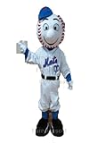 New Ballpark Mr Met Suit Mascot Costume Party Carnival Costumes