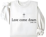 Photo Gallery love come down natività felpa, love come down felpa natività christian natale camicia, bianco, m Photo Gallery love come down natività felpa, love come down felpa natività christian natale camicia, bianco, m